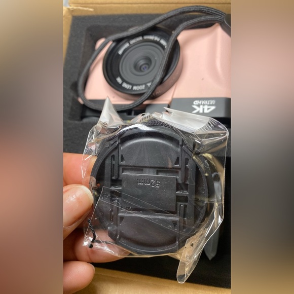 Pink 4K Digital Camera, 56MP Camera with 180° Flip Screen, - Picture 5 of 17